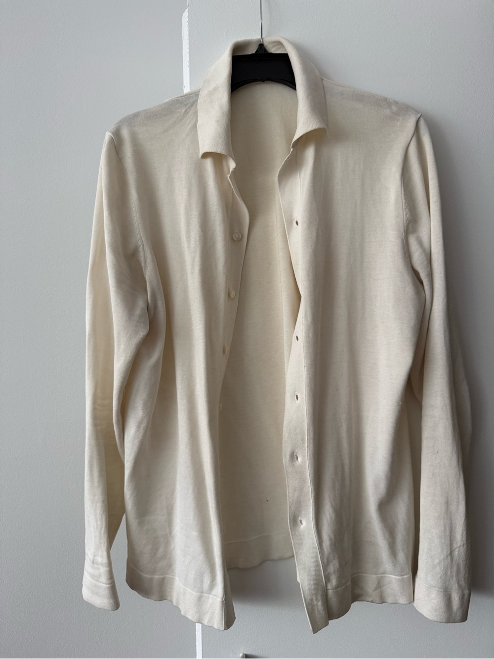 Suitsupply Soft Cream Cotton-Silk Top